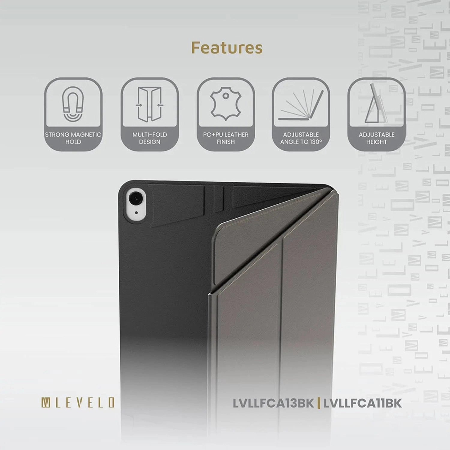 Detachable Magnetic Case with Card Holder and Pen Slot for iPad Air 13-inch (2024)