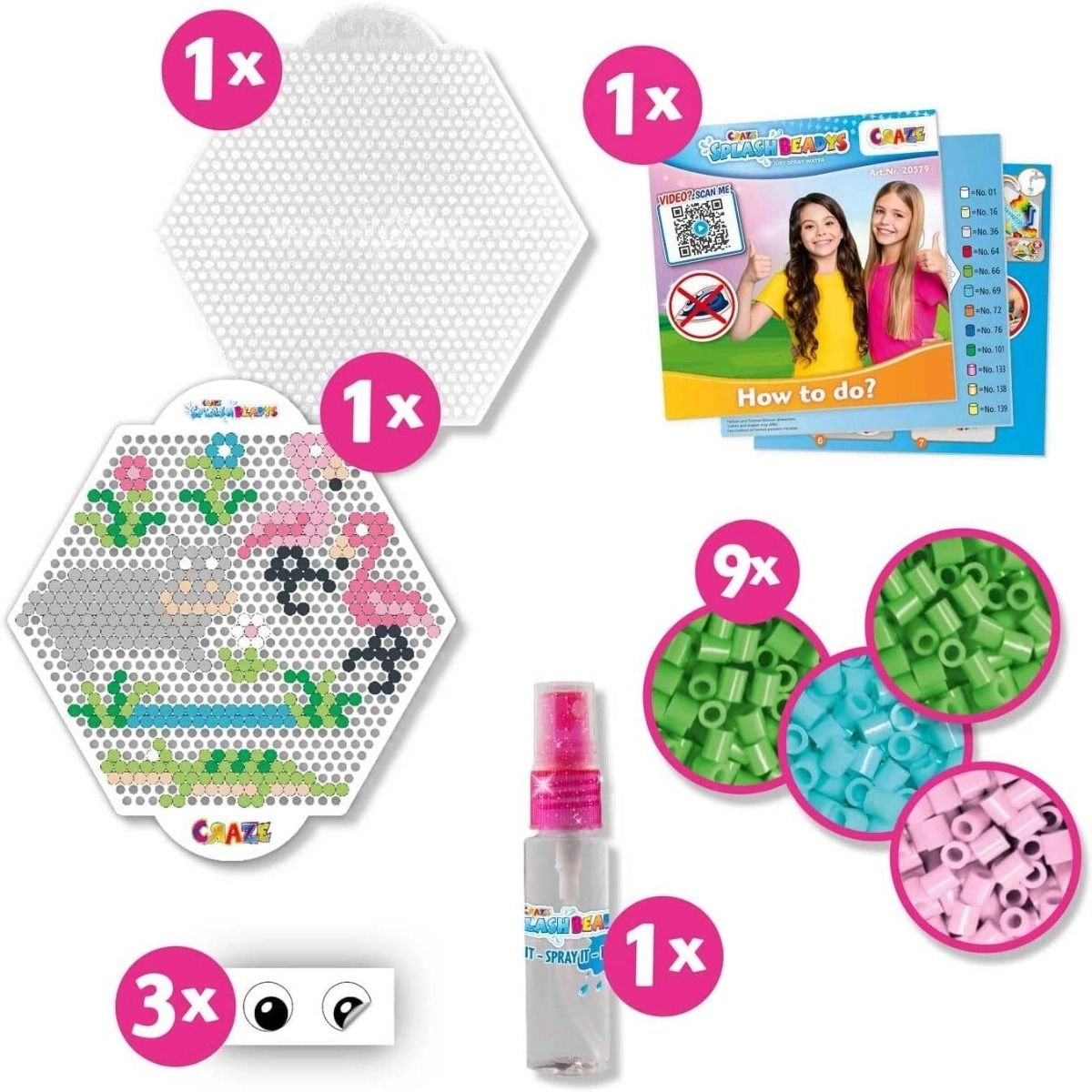 Splash Beadys - Starter Flamingo V2 Multi Colour