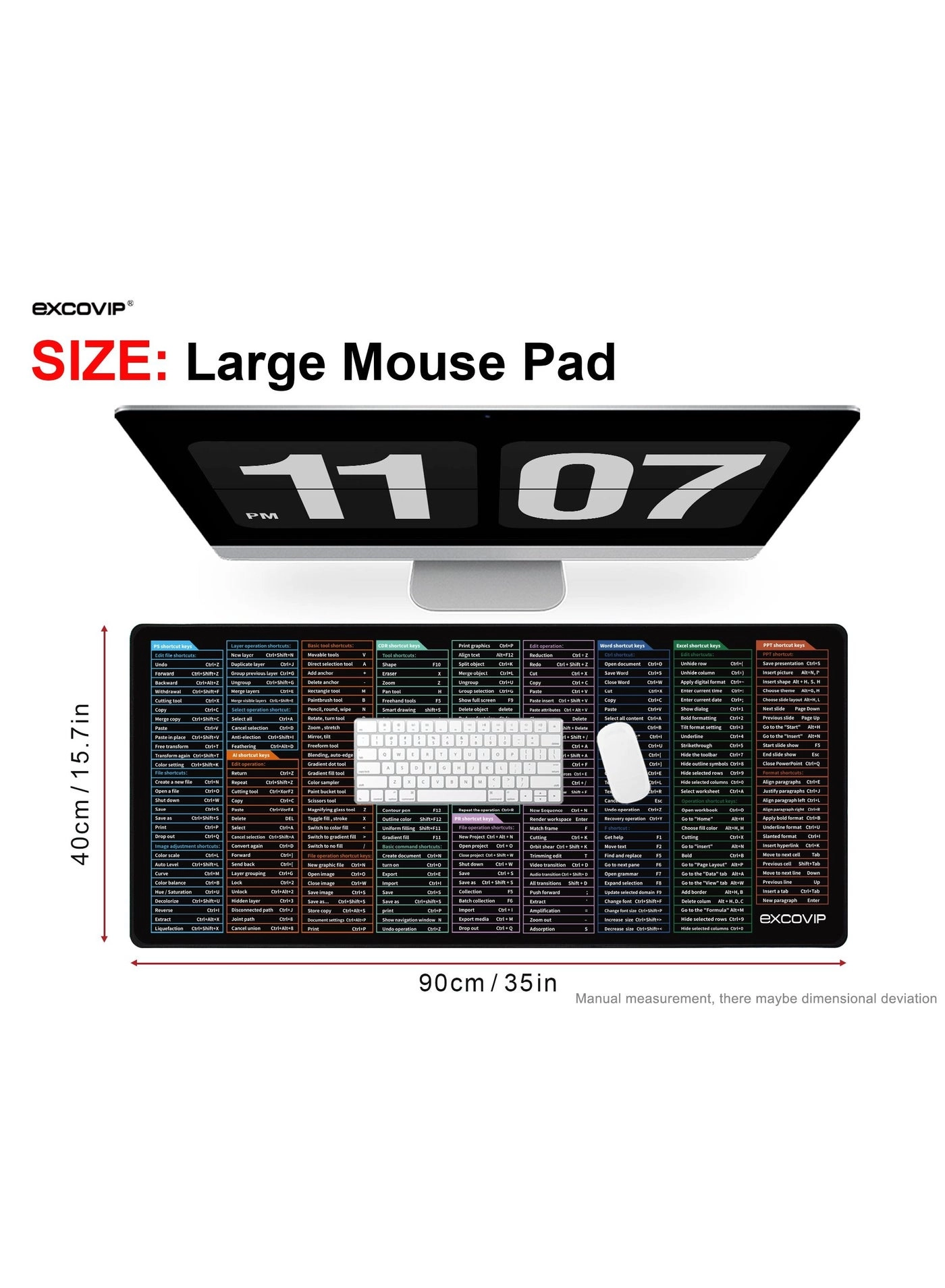 Extended XXL Gaming Mouse Pad - 90x40 cm