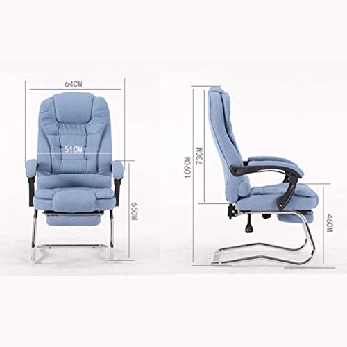 Reclining Chair - Fabric Cotton Black