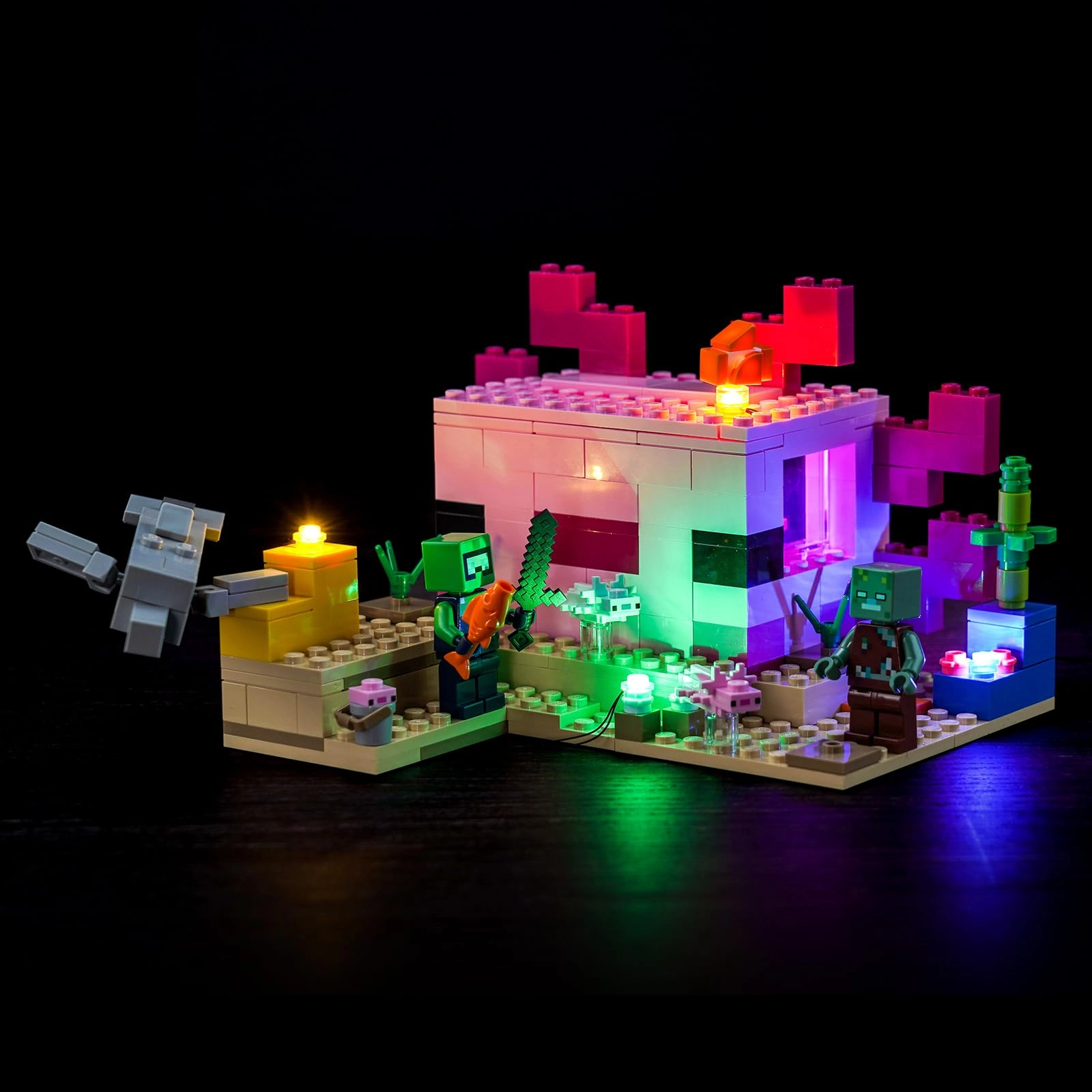 LocoLee Light Kit for LEGO Minecraft Axolotl House 21247