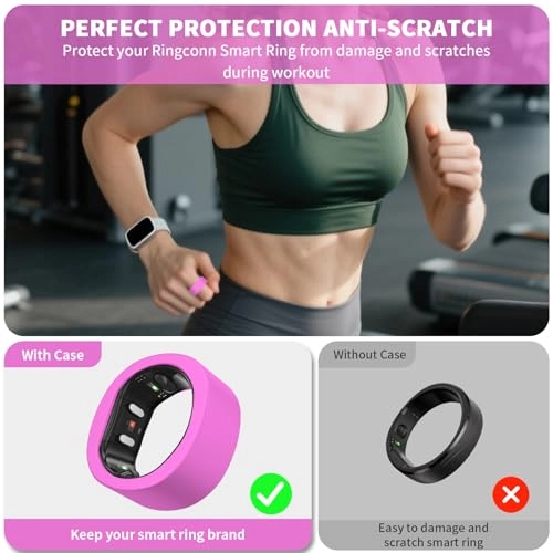 Silicone Cover for Ringconn Gen 2 - 8 Pack S(6/7/8) Anti-Scratch