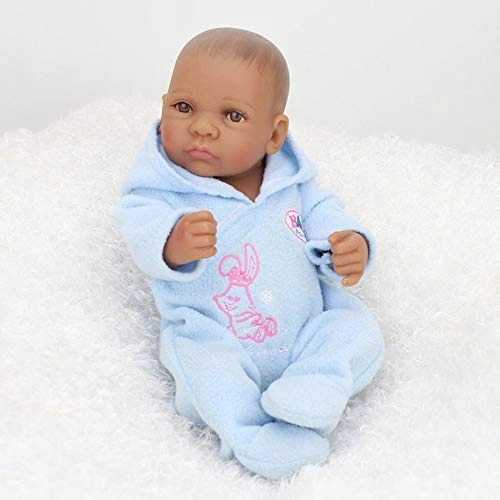 Reborn Baby Doll - 10 inch 25 cm Silicone black skin Ages 3 months+