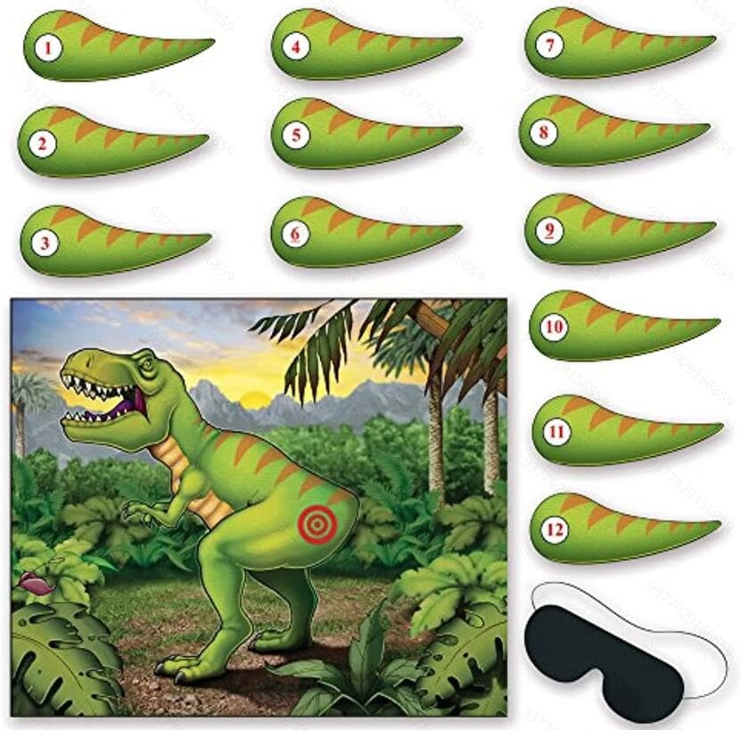 The Only One Pin Tail On Dinosaur Game - Kid 1Pc 12pcs