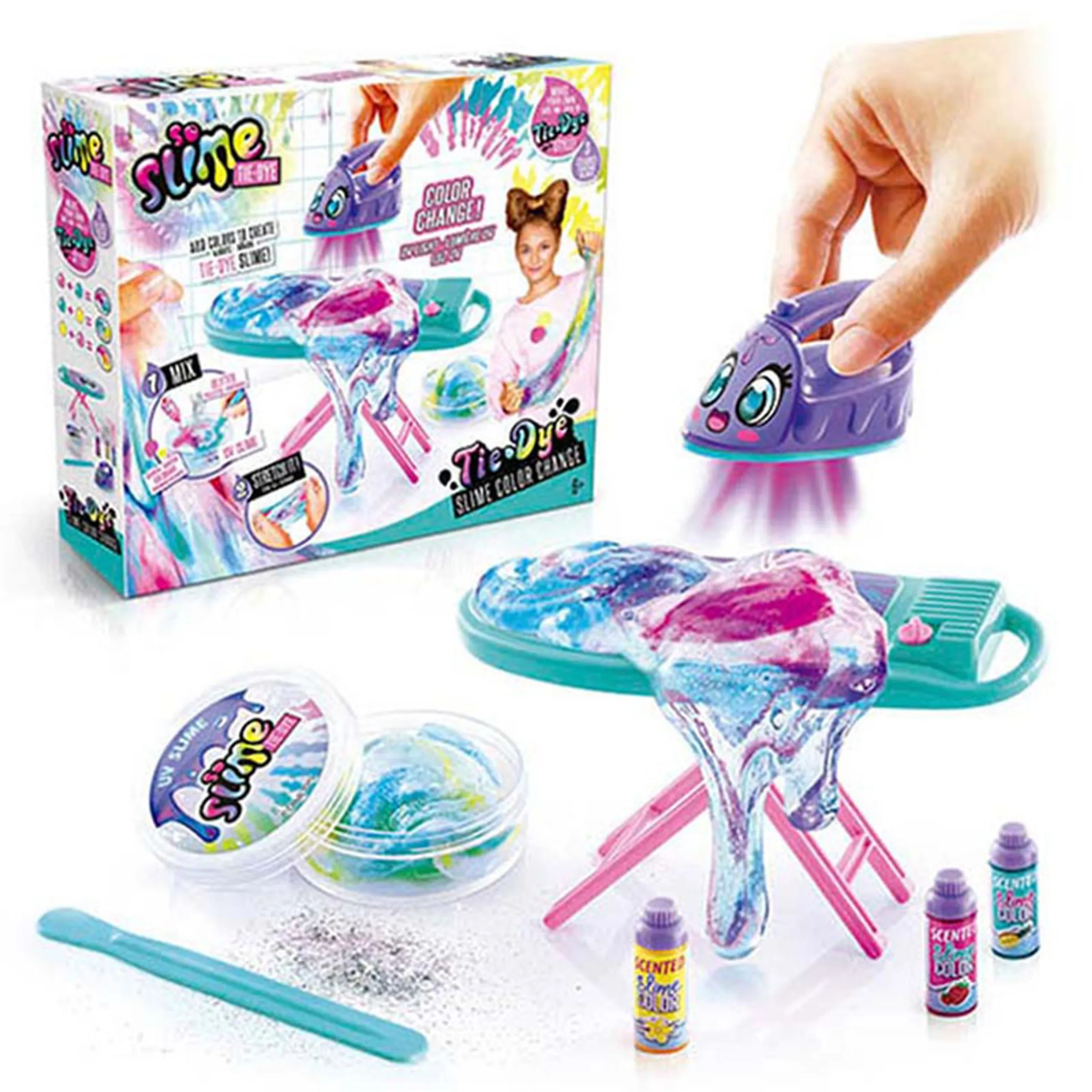 Premade Tie Dye Table & Iron Slime Kit - 6+ years