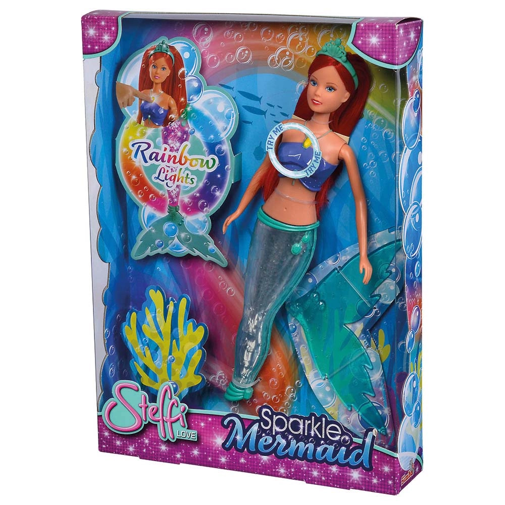 Steffi Love Magic Rainbow Mermaid Doll - 39 cm Ages 3+