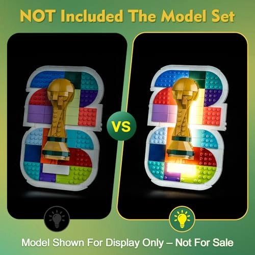 Light kit Compatible with Lego 43032 FIFA World Cup 2026 Official Emblem