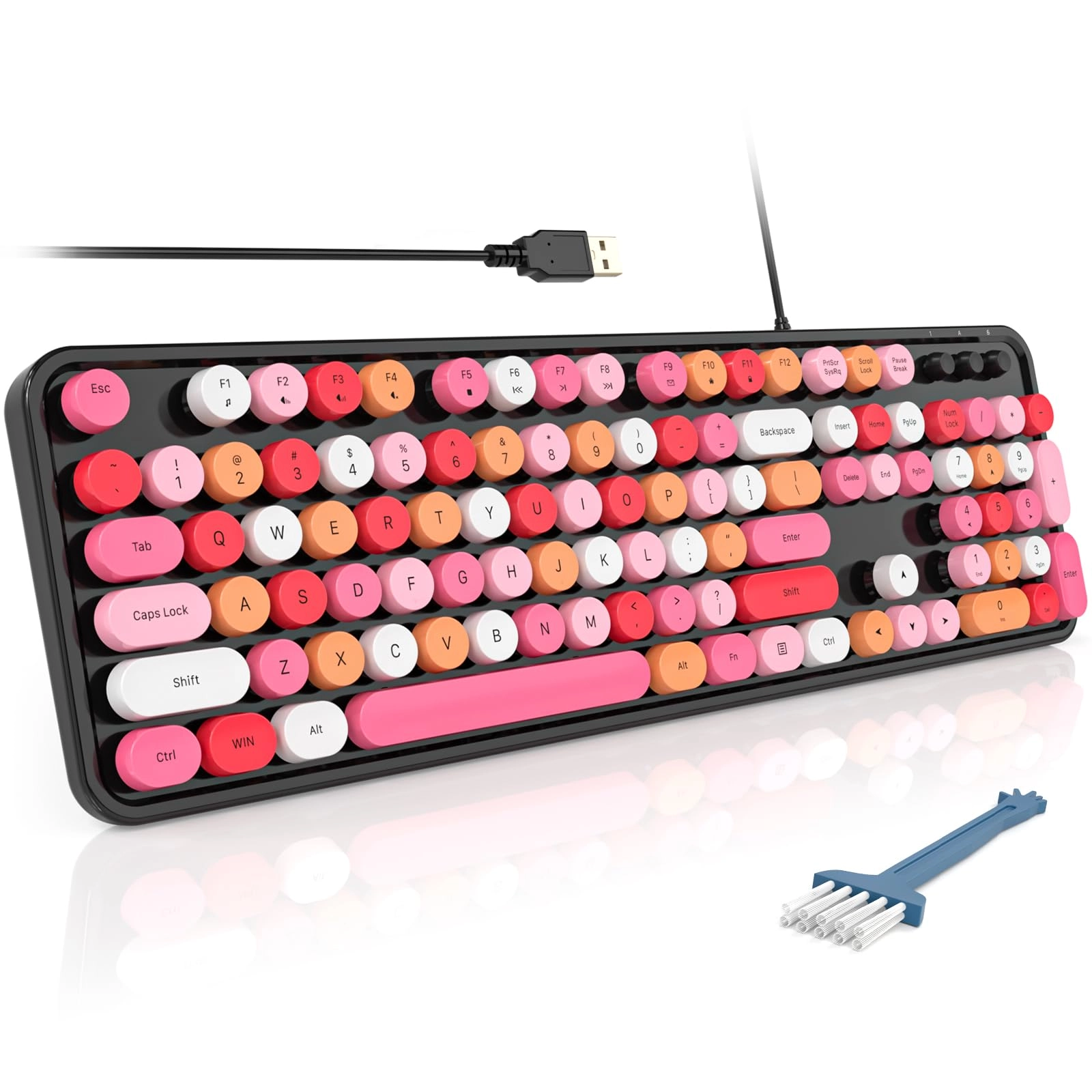 Computer Keyboard - 104 KEYS LAYOUT Wired/Wireless