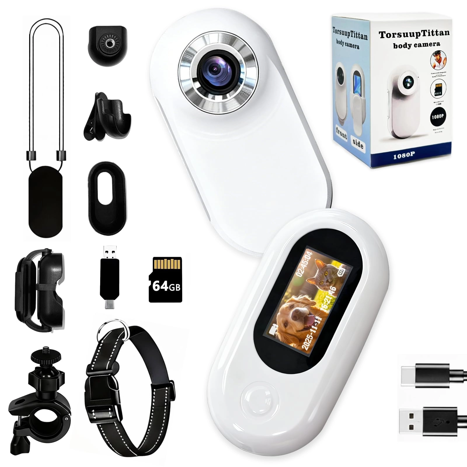 Mini Body Camera - 1080P 64GB