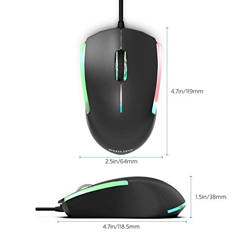 SPK9314 3-Button Computer Mouse RGB Impeglow FX - USB