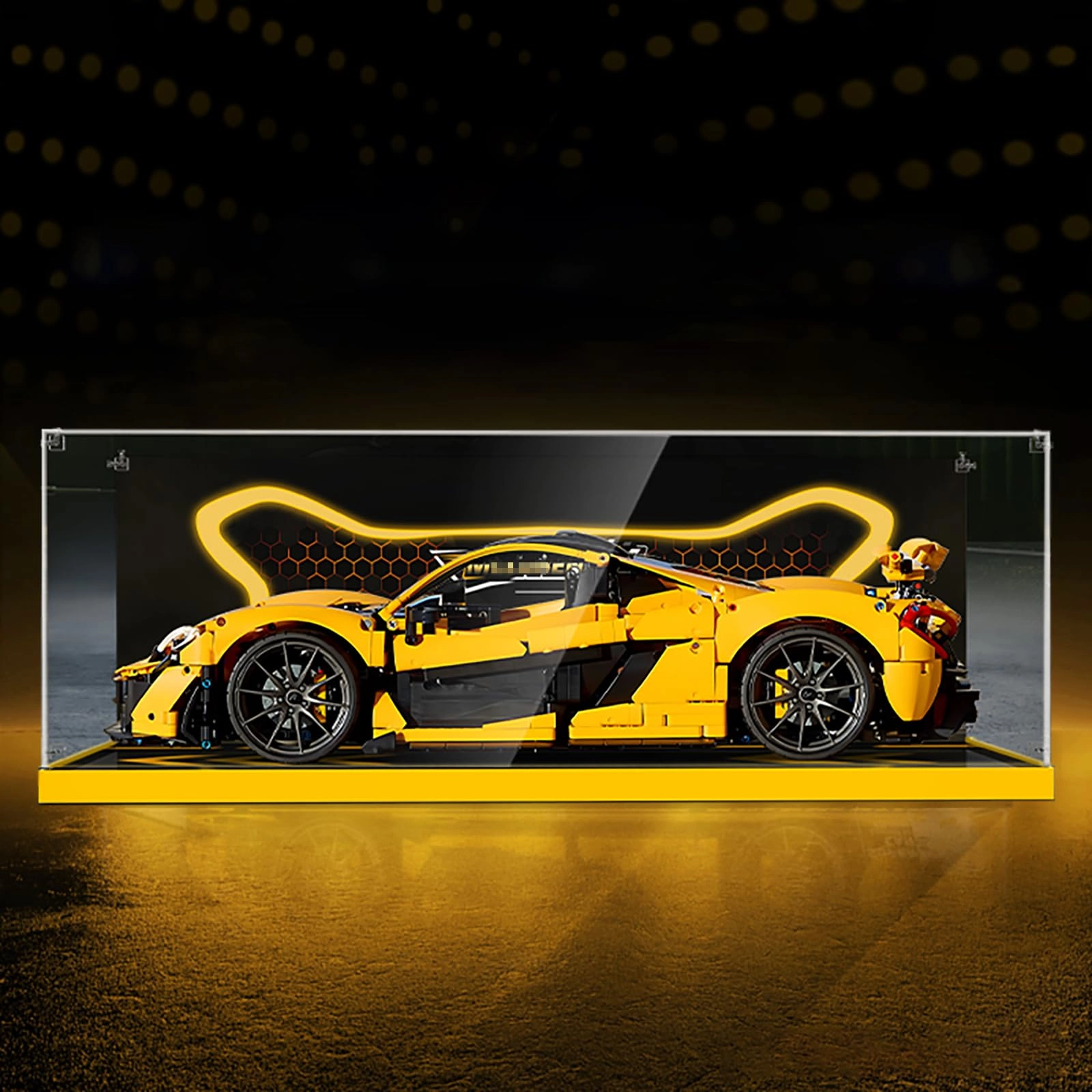 Display box for Lego 42172 McLaren P1 - 62 x 31 x 20 cm Acrylic