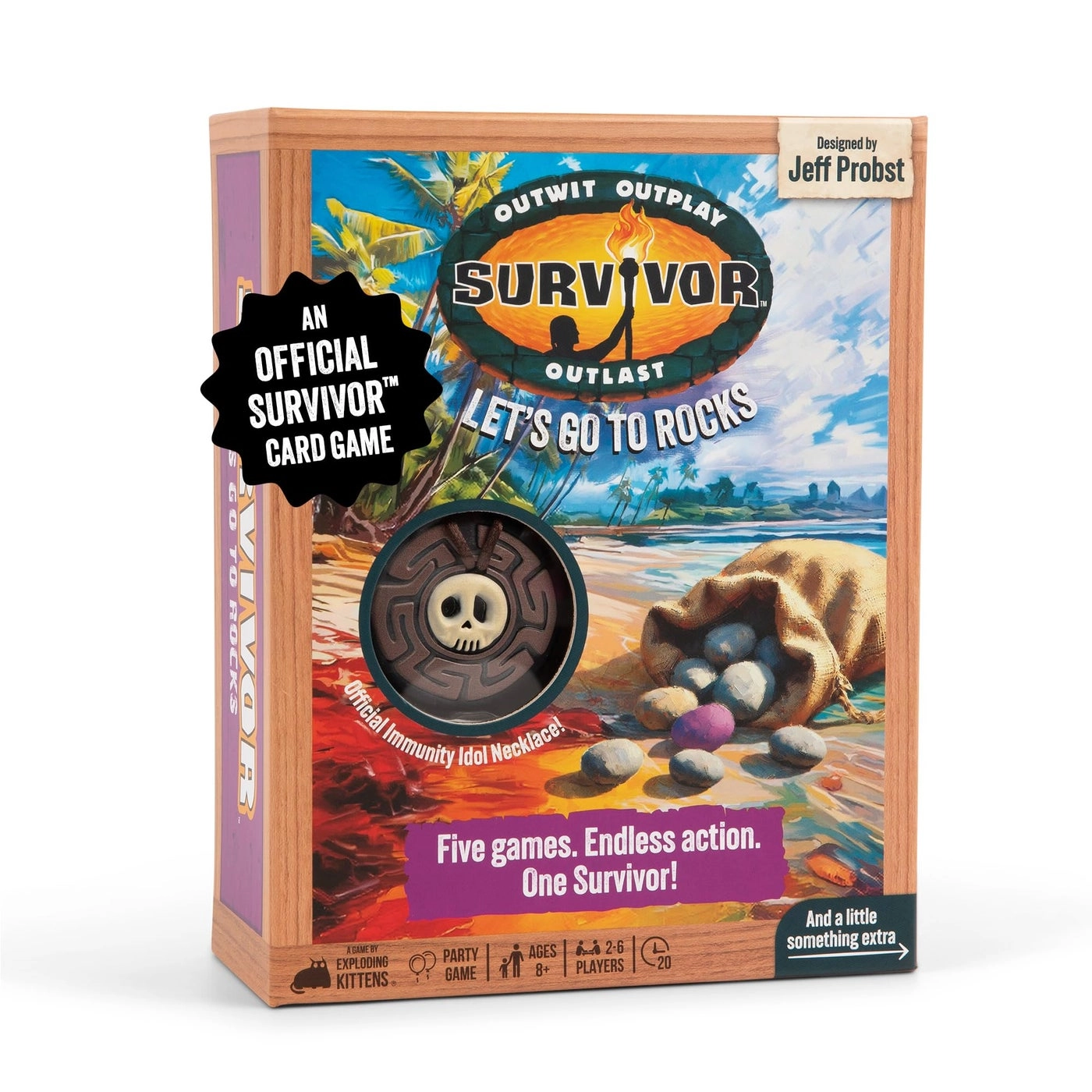 Survivor Lets Go to Rocks - Party Game Immunity Necklace
