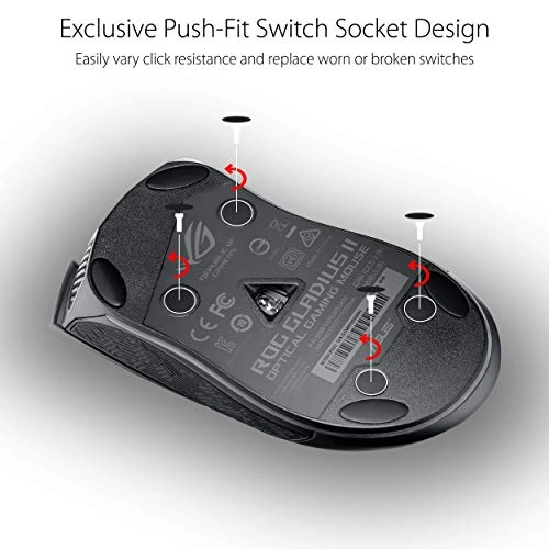 ROG Gladius II Core Optical Gaming Mouse - Wired