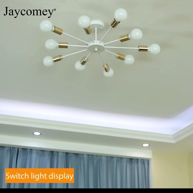 Modern Sputnik Chandeliers - Dimmable