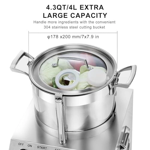 Automatic Vegetable Cutter - 4 l/4.3 qt 370 W