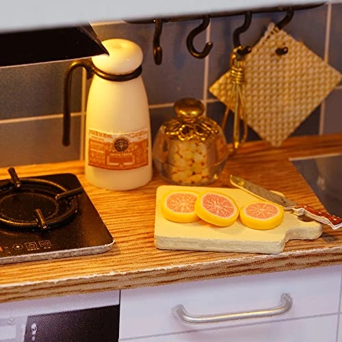 Pinellia Time DIY dollhouse kit - Pink with LED light