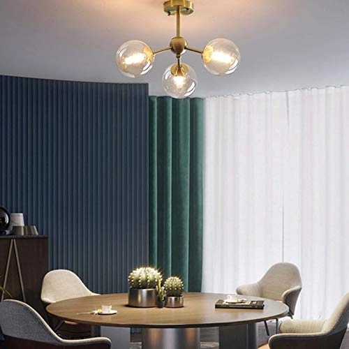 G9 Magic Bean Ceiling Light - Copper-colored and cognac-colored glass 5