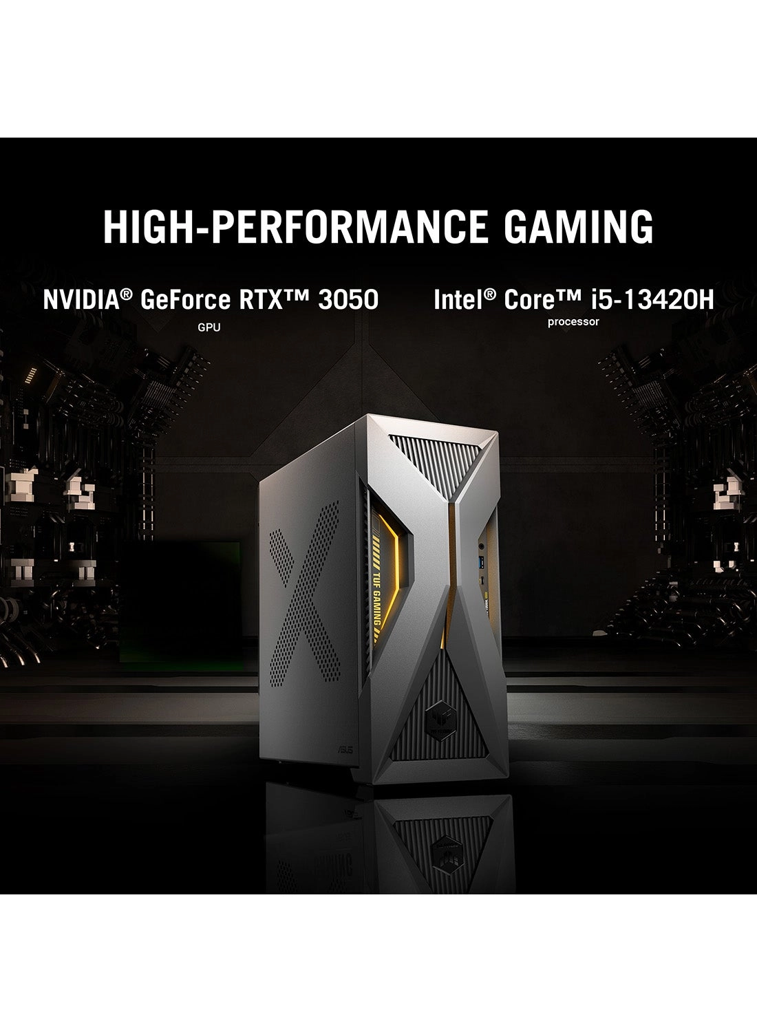 Gaming Mini Tower (2025) T500MV-13420H421W Intel Core i5-13420H 16GB NVIDIA GeForce RTX 3050 512GB