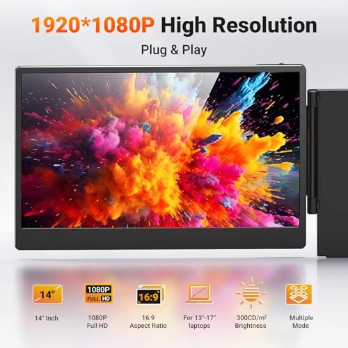 Laptop Screen Extender - T2PRO 14 Inches 1920x1080
