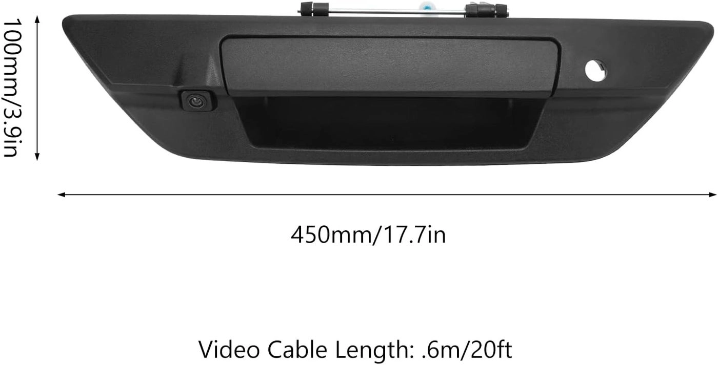 Trunk Handle Backup Camera - 150-170° Wide Angle IP66 Waterproof Hilux 2017-2021