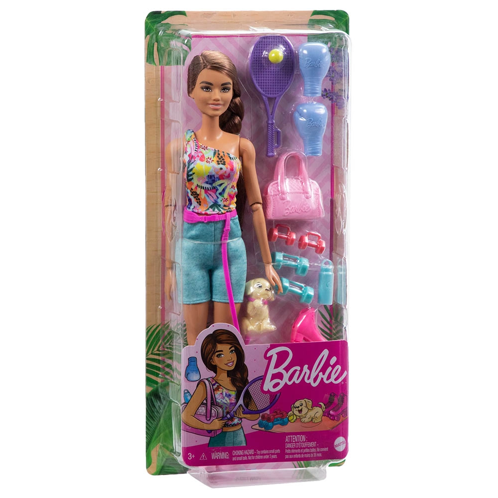 Mattel Barbie Wellness Doll Playset - Workout Ages 3+