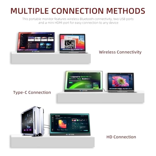 Wireless Portable Monitor - 15.6-wireless 15.6 Inches 1920x1080