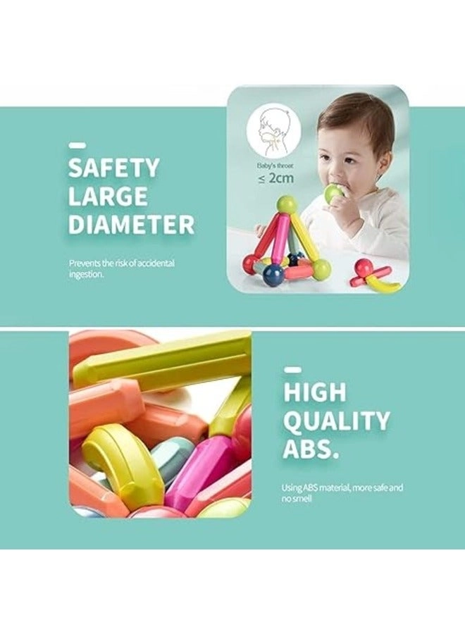 Magnetic Building Blocks - 60 pcs