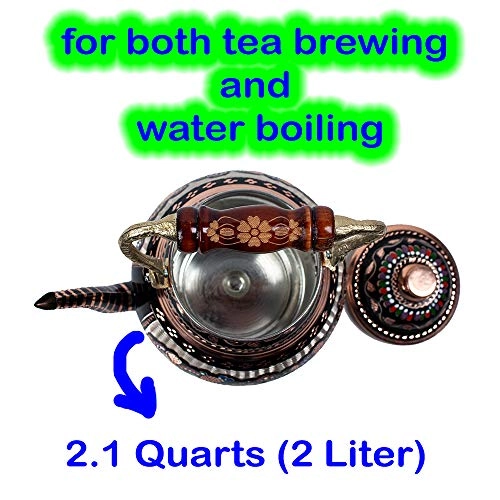 Turkish TeaPot - Copper 1.5 Liters