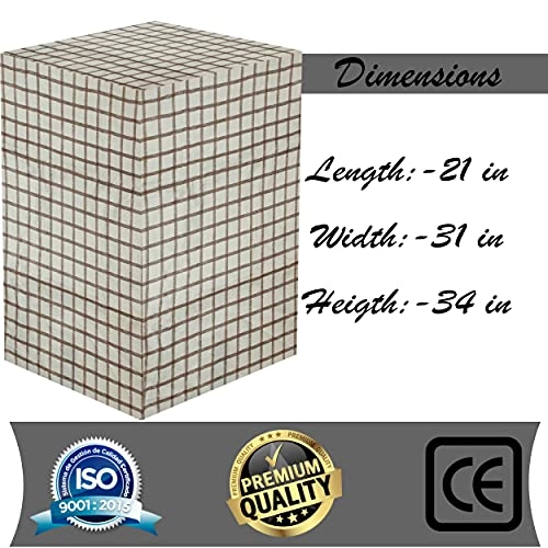 Washing Machine Cover - 6 kg 6.5 kg 7 kg 7.5 kg Brown