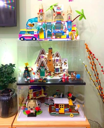 Acrylic Display Case - 62x30x20 cm for Lego 76139 Car Model