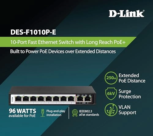 DES-F1010P-E 10-ports