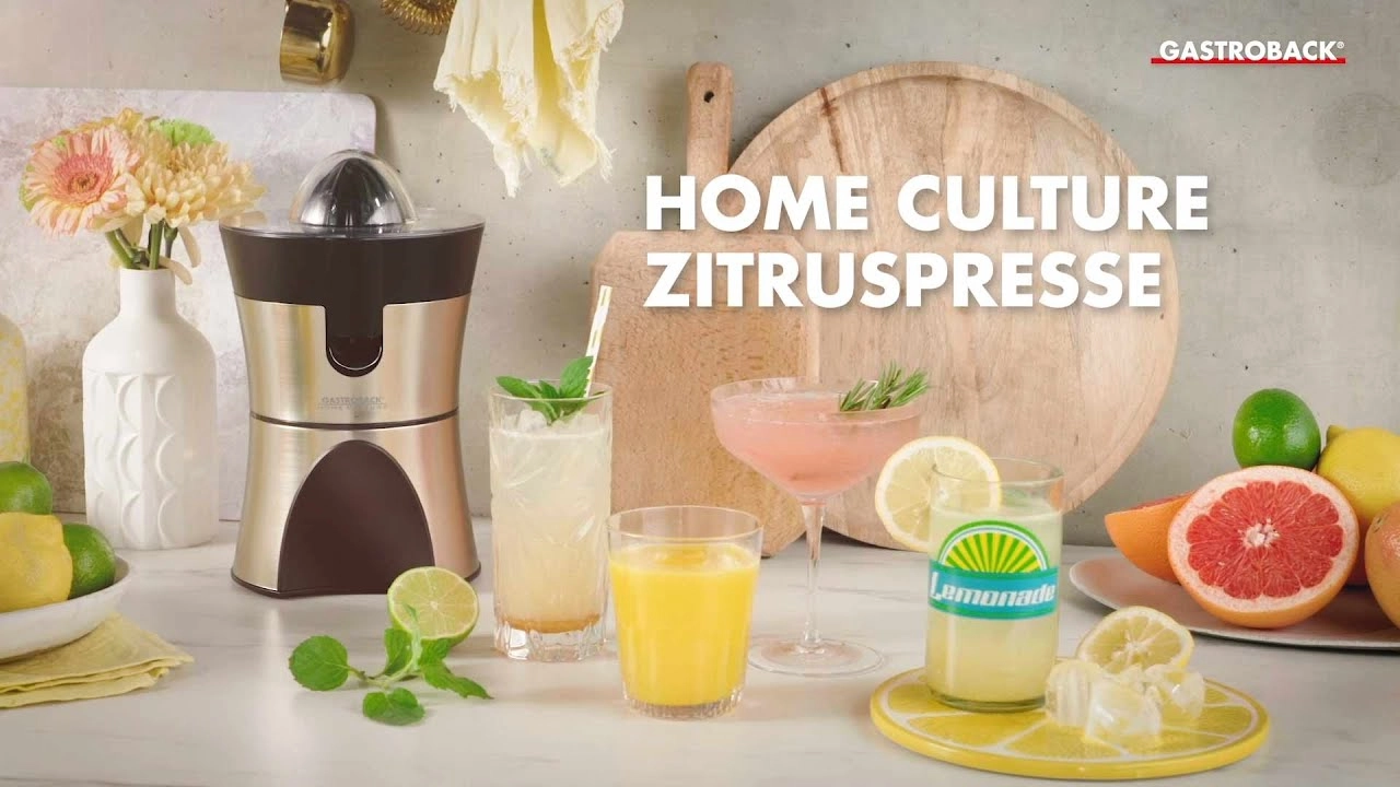 Home Culture Citrus Juicer - Automatic start-up 2 reaming cones