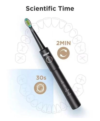 E11 Sonic Electric Toothbrush - Pink 8 Replacement Brush Heads H4 Travel Case