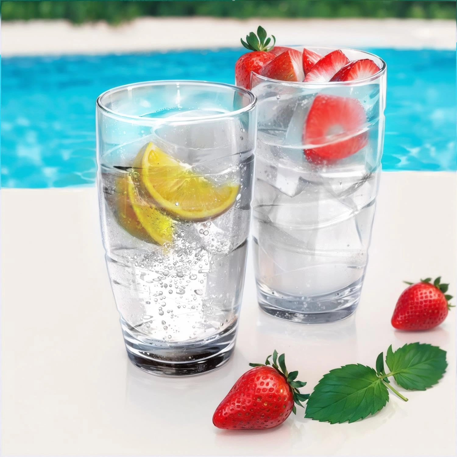 Swirl Reusable Cup - 6 pcs - Stackable - 550 ml