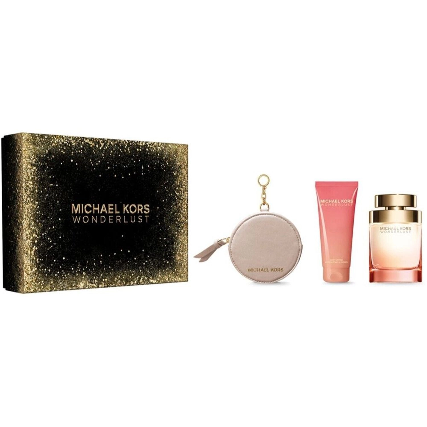 Michael Kors Wonderlust + Body Lotion + Round Purse - Gift Sets