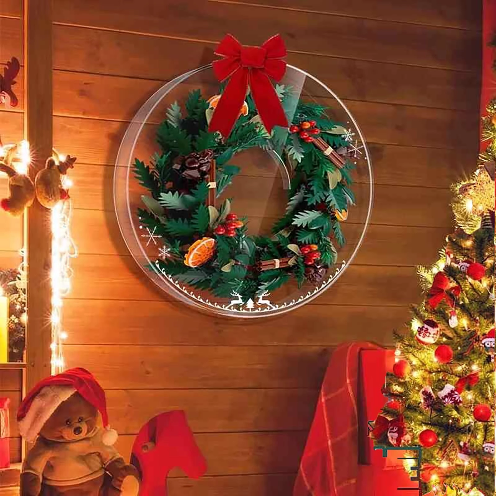 China Display box for 10340 Christmas wreath - Acrylic 40 x 40 x 9 cm