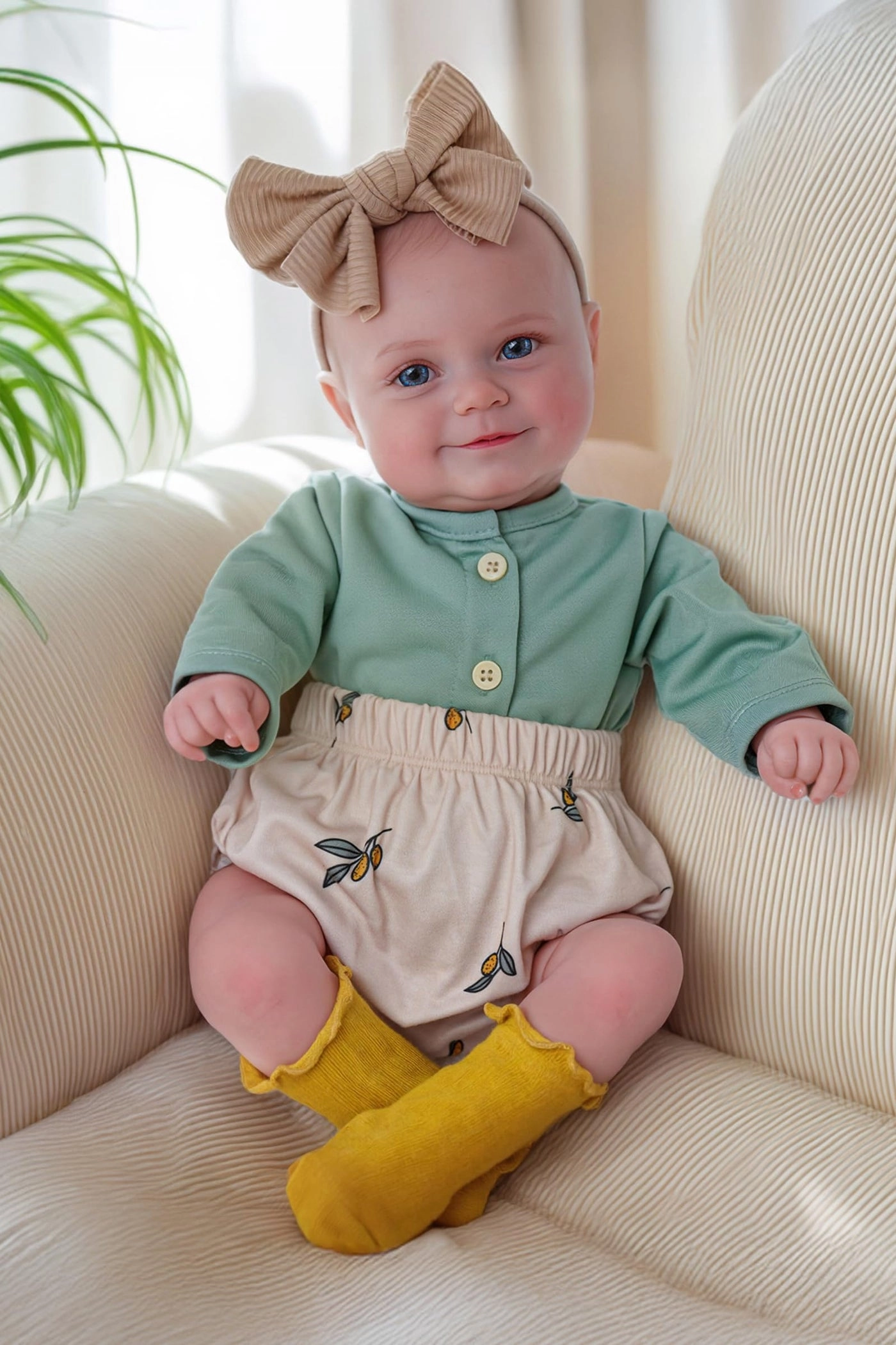 Reborn Baby Doll - 20 Inch Soft Fabric Vinyl Ages 3+