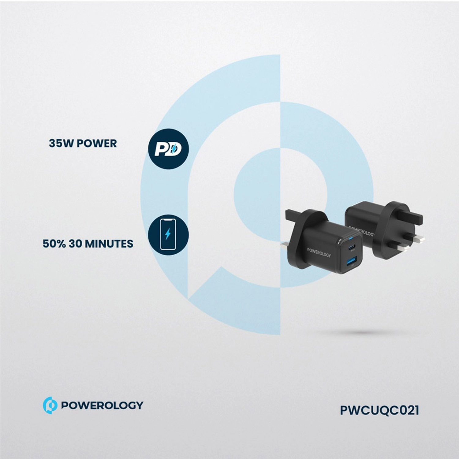 Wall Charger USB-C to Lightning Braided Cable 1.2m