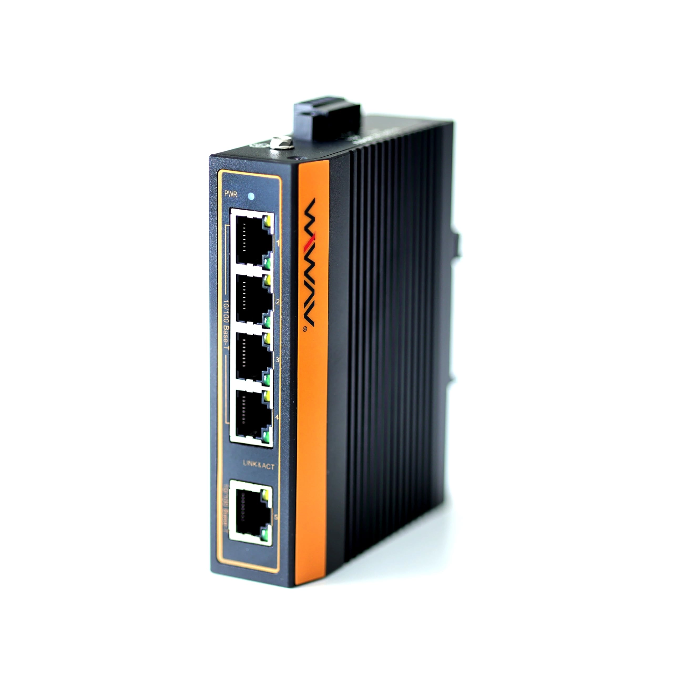 WIWAV INC. WP1005-5FE-I - 57 Volts 5 ports IEEE 802.3/802.3u/802.3x 10/100Mbps