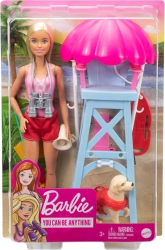 Barbie Careers Lifeguard Doll - Plastic Blonde Hair