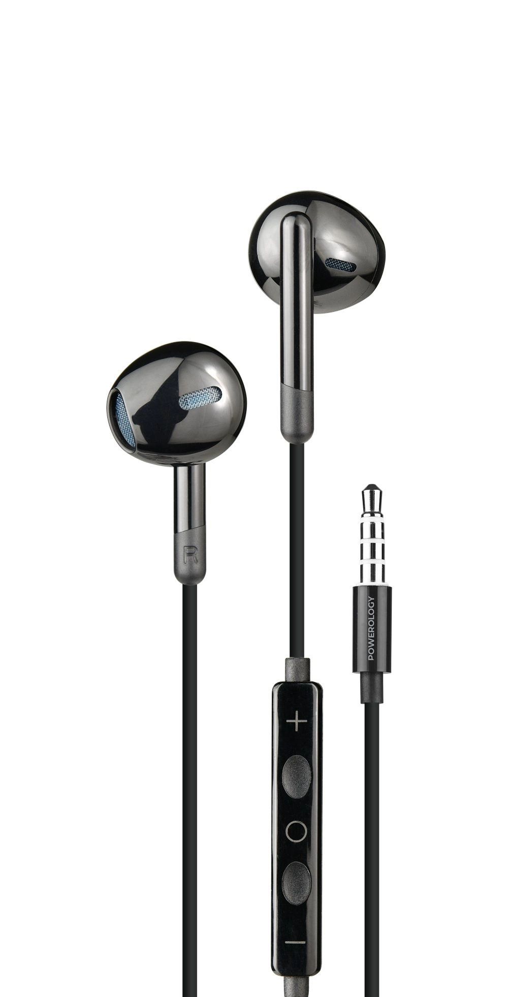 Powerology PWEPHR17BK Wired Headphone