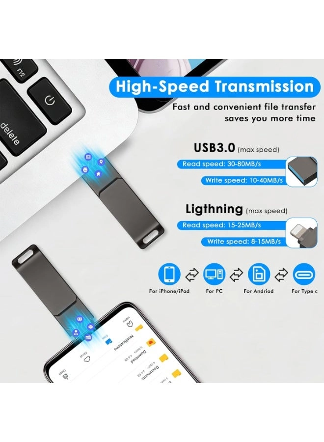 USB Flash Drive - USB 3.0 USB-C Lightning Micro-USB USB-A 64GB