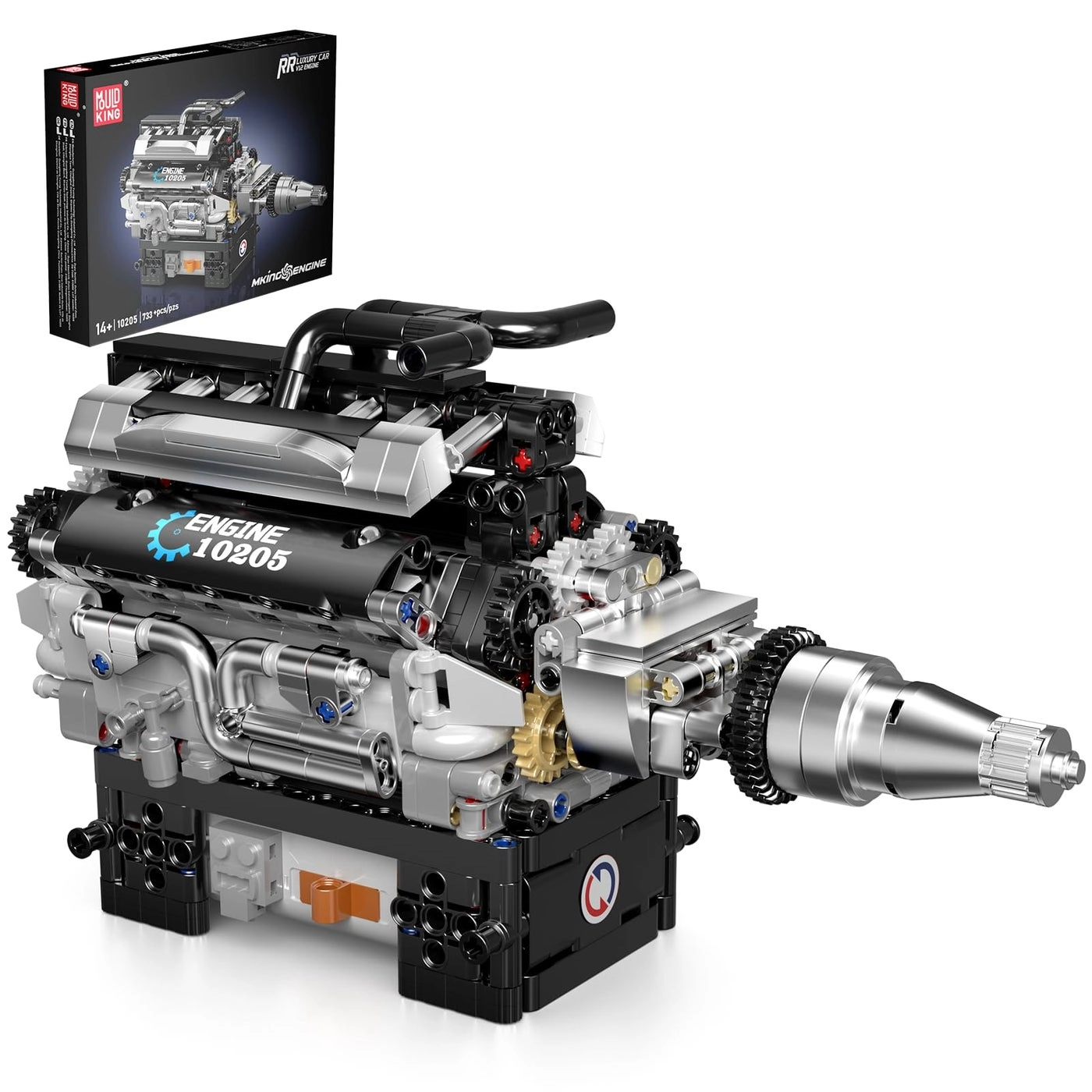 mould king RR V12 Engine Kit - 733 pcs