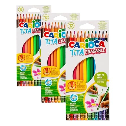 Tita Erasable Coloured Pencils - 36 Pcs