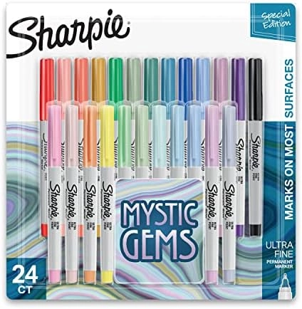 Sharpie MYSTIC GEMS UFN - 24 Mystic Gem and Classic Ultrafine