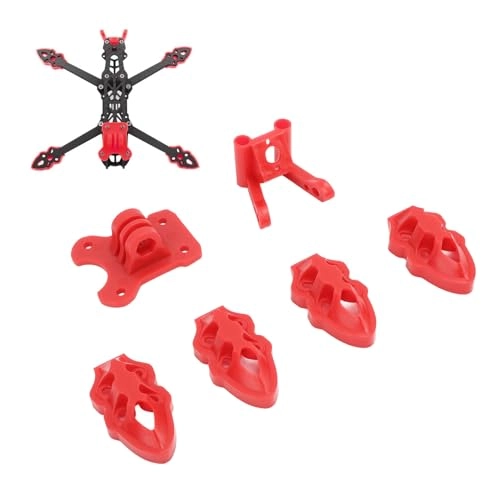 RC Drone Motor Antenna Base - FPV 3D Printed Red