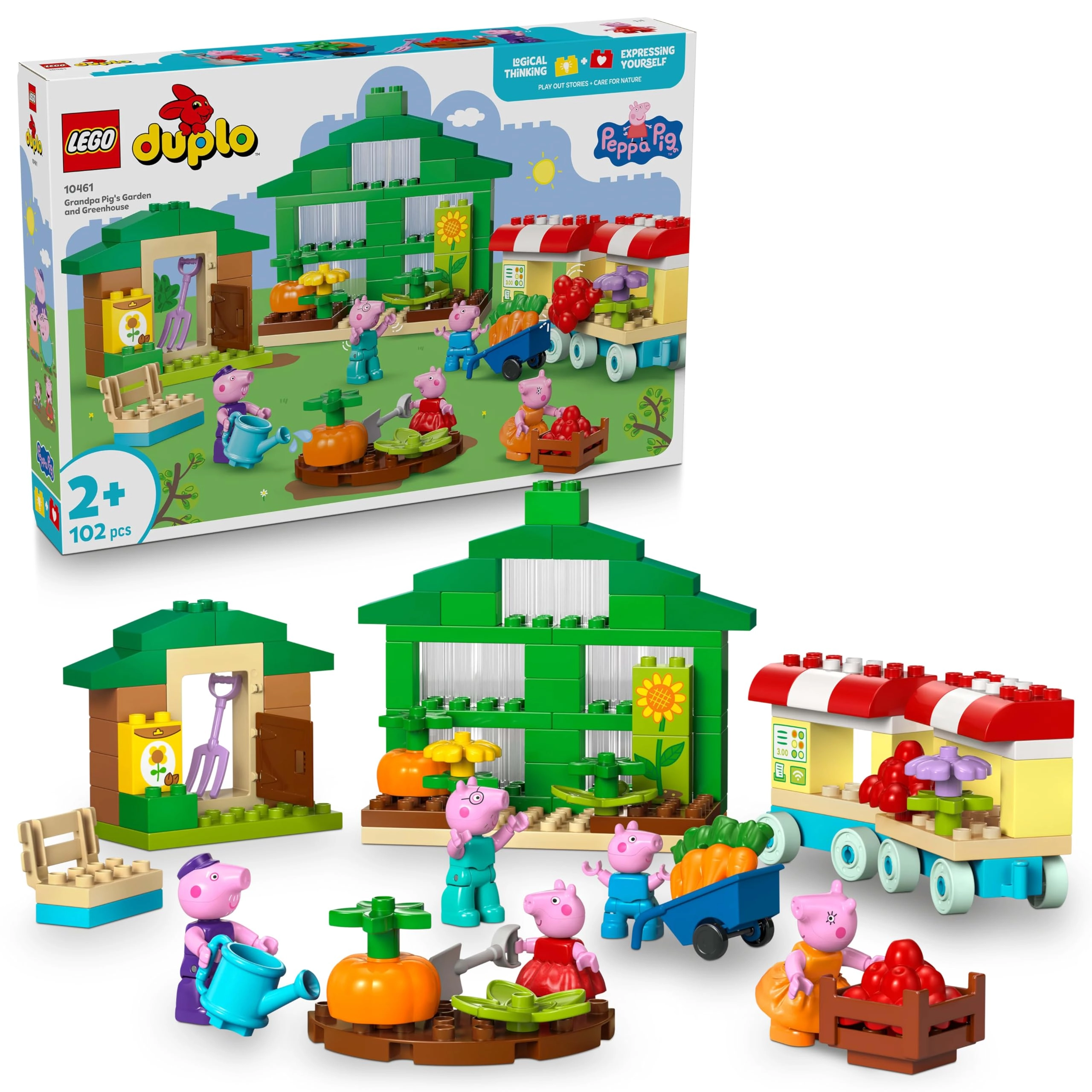LEGO DUPLO Peppa Pig Grandpa Pig’s Garden and Greenhouse (10461)
