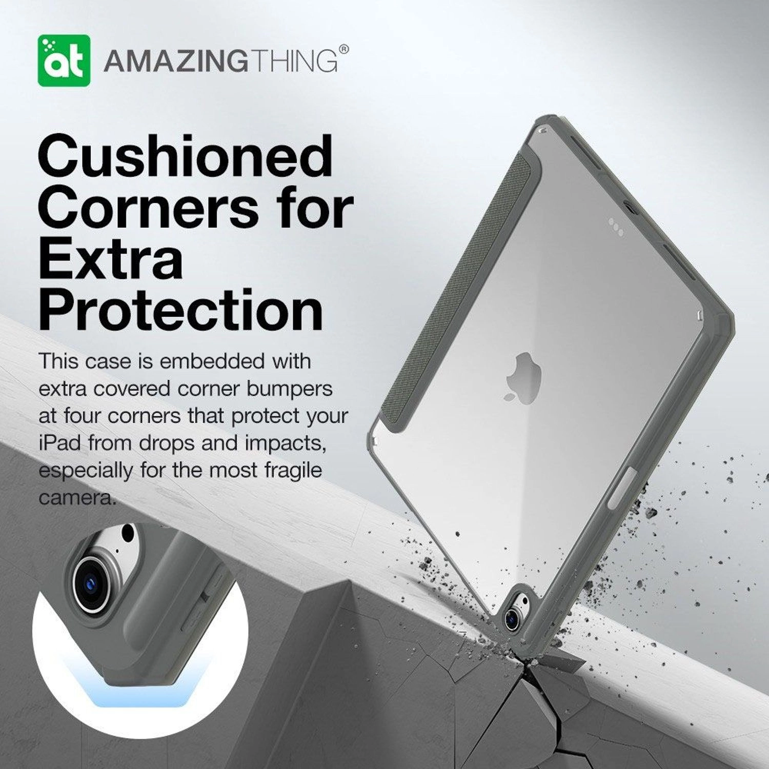 Titan Pro Folio Case with Built-in Apple Pencil Space for iPad 10.9-inch (10th Gen)