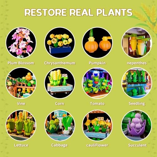 Botanical-Garden Greenhouse (F9059) - Farm Flower House Collection