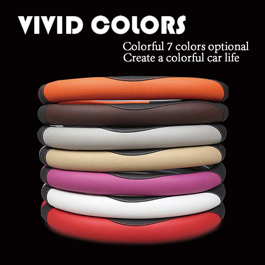 Leather Car Steering Wheel Covers